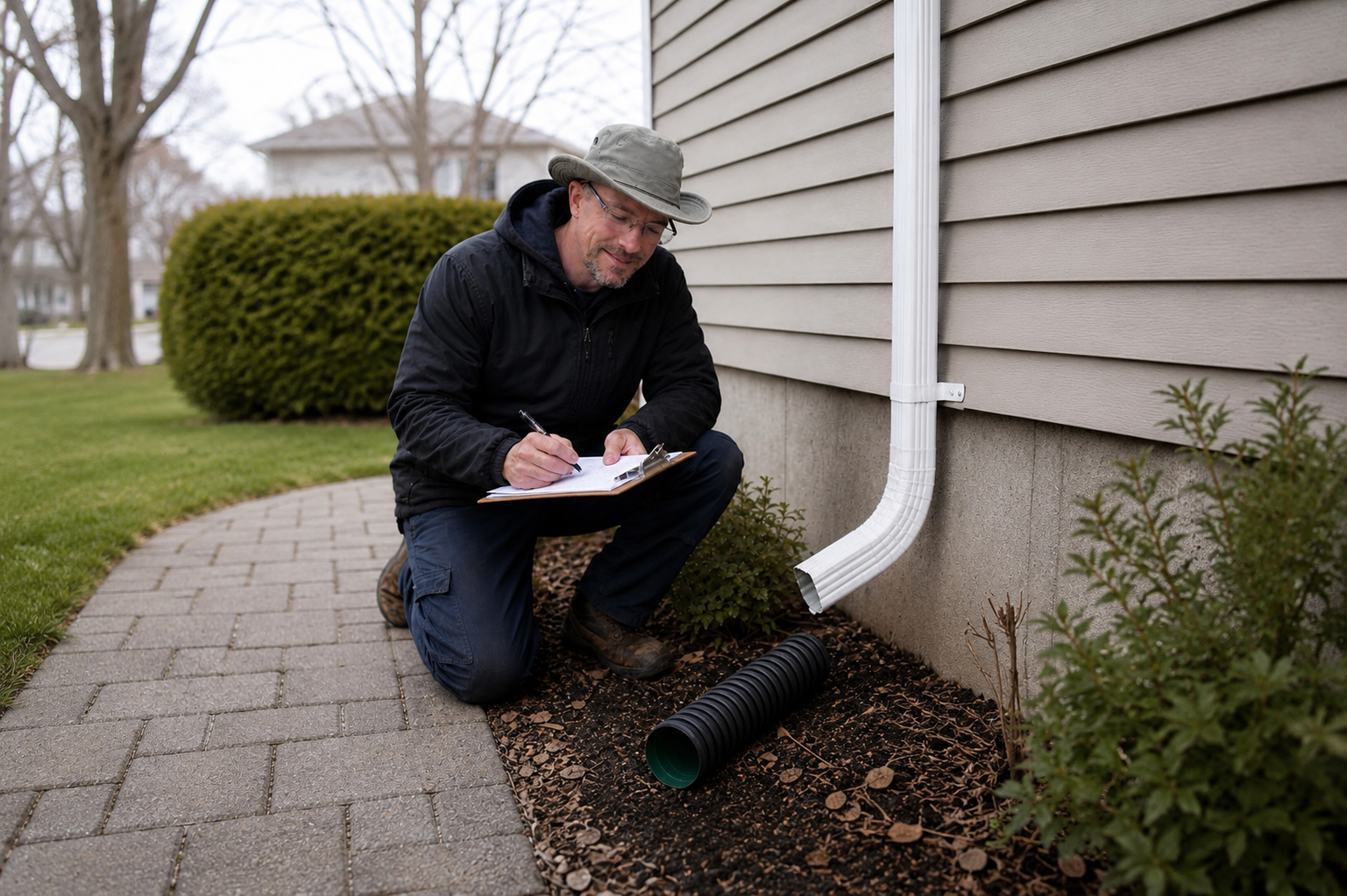 Chris assessment - London Ontario - Landscape Chris drainage assessment in London, Ontario